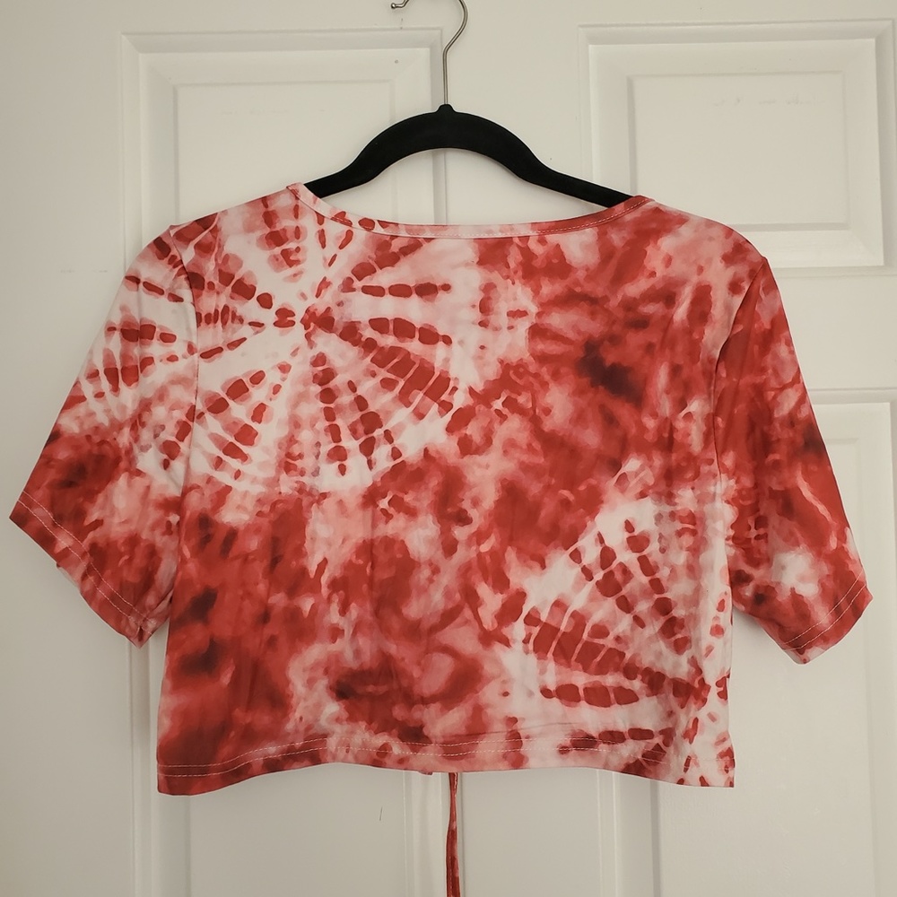 3for$25 Shein Curve 1XL crop top tie dye top blouse shirt - Picture 7 of 7